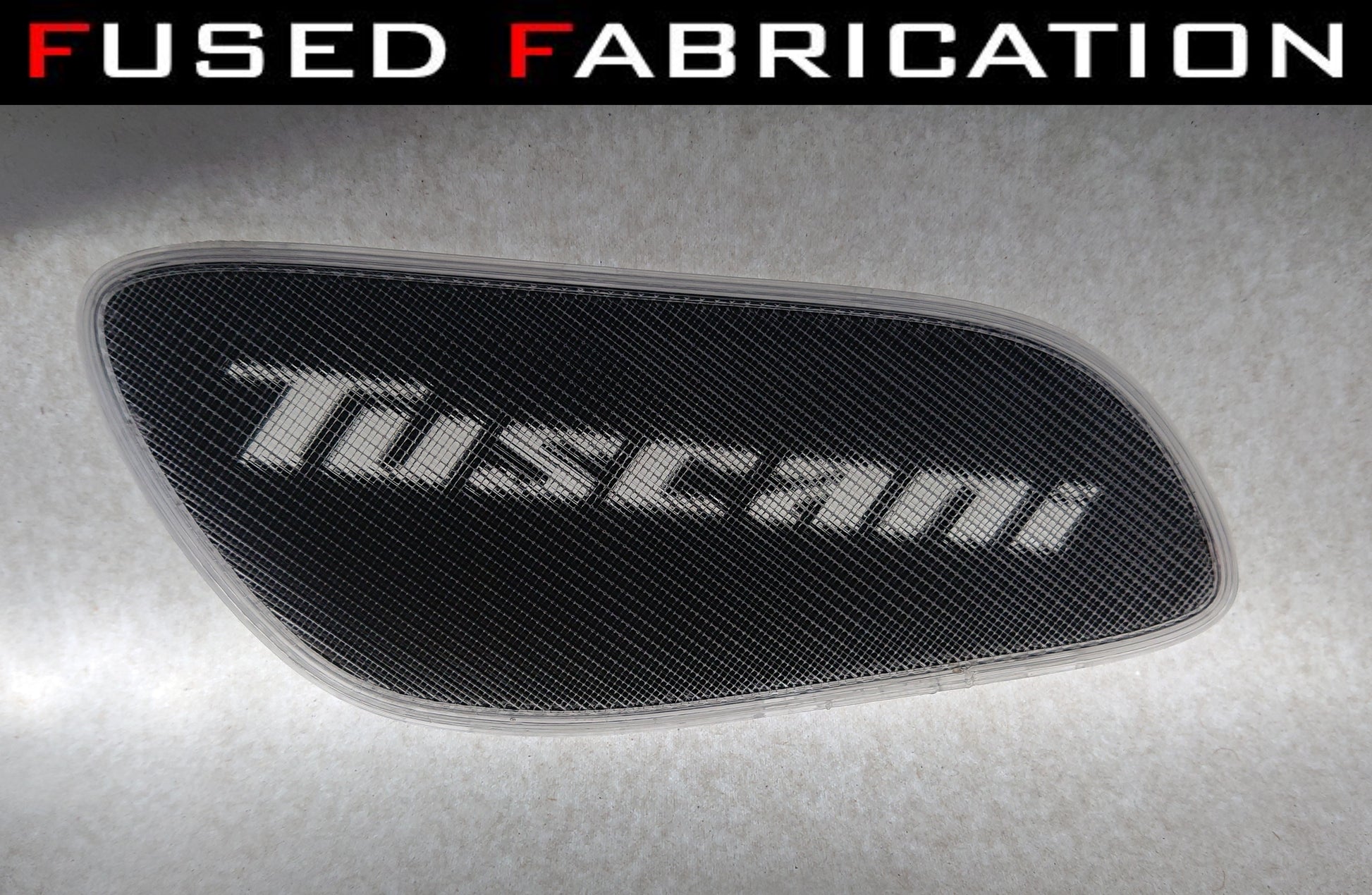 hyundai coupe / tuscani / tiburon clear door light TUSCANI logo